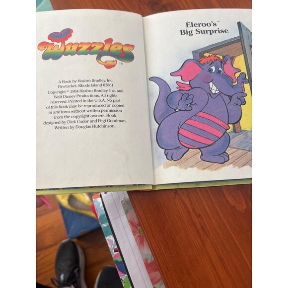 Wuzzles Eleroos Big Surprise Vintage Hardcover Book 1984 Collector Series Book 3 - Picture 3 of 4
